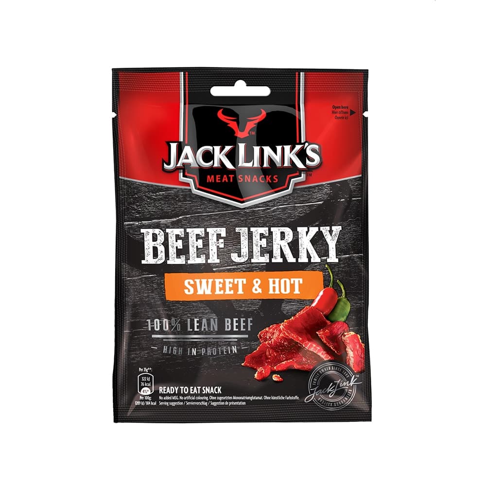 JACK LINK'S Beef Jerky Suszona wolowina Sweet&Hot. 399,60 zl/kg