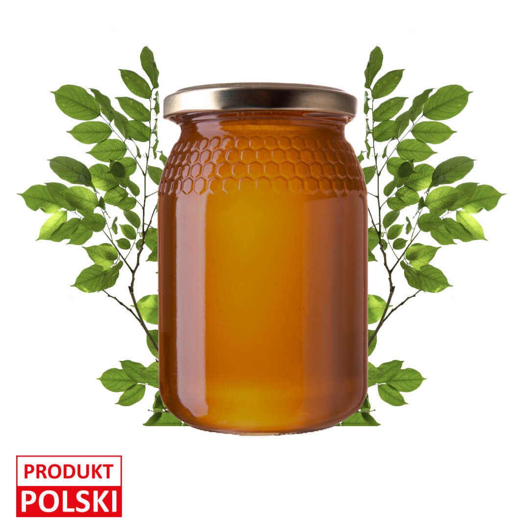 Miod spadziowy lisciasty. 59,00 zl/sloik